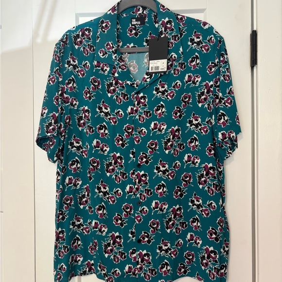 🌹 The Kooples “Rock Roses” Button-Up Shirt – Men’s M (NWT)